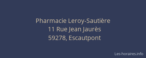 Pharmacie Leroy-Sautière