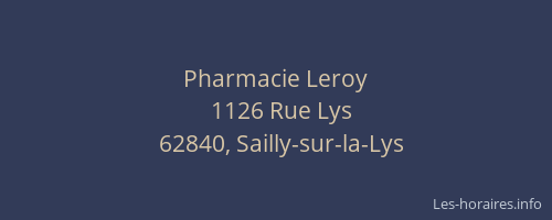 Pharmacie Leroy