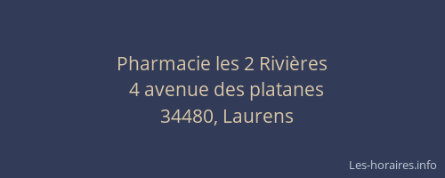 Pharmacie les 2 Rivières