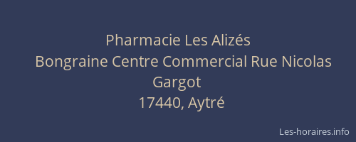Pharmacie Les Alizés