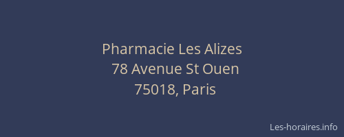 Pharmacie Les Alizes