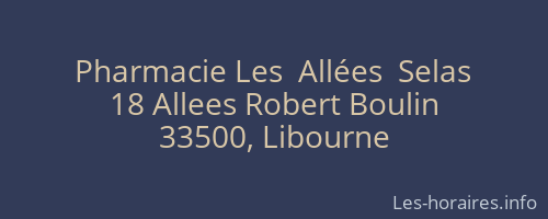 Pharmacie Les  Allées  Selas
