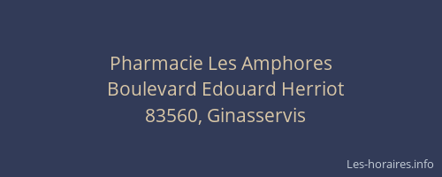Pharmacie Les Amphores