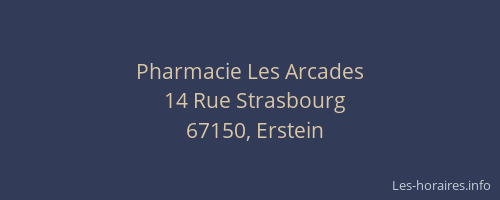 Pharmacie Les Arcades