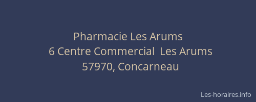 Pharmacie Les Arums
