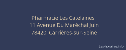 Pharmacie Les Catelaines