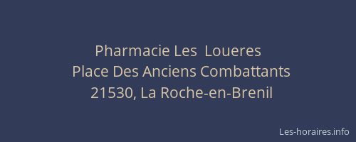 Pharmacie Les  Loueres