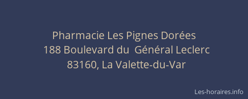 Pharmacie Les Pignes Dorées