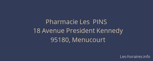 Pharmacie Les  PINS