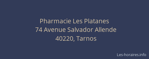 Pharmacie Les Platanes