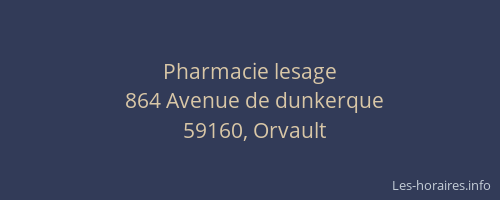 Pharmacie lesage
