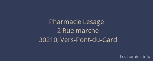 Pharmacie Lesage