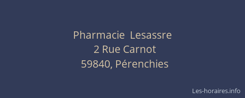 Pharmacie  Lesassre
