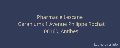 Pharmacie Lescane