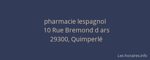 pharmacie lespagnol