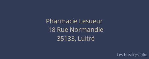 Pharmacie Lesueur