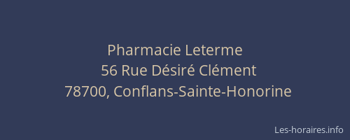 Pharmacie Leterme