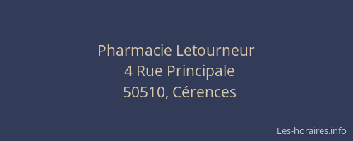 Pharmacie Letourneur