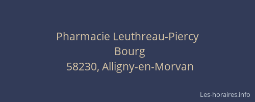 Pharmacie Leuthreau-Piercy