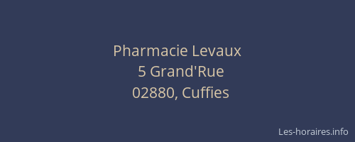 Pharmacie Levaux
