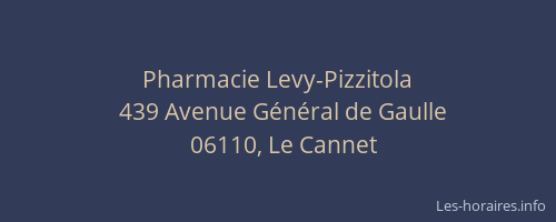 Pharmacie Levy-Pizzitola