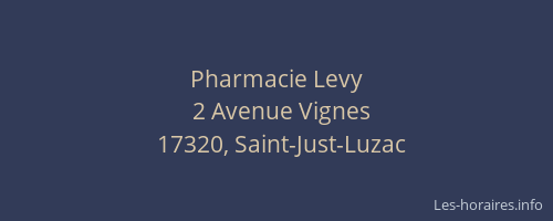 Pharmacie Levy