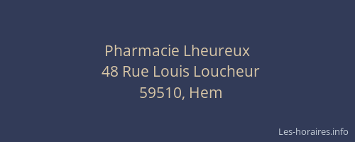 Pharmacie Lheureux