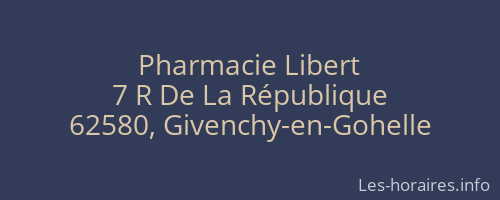 Pharmacie Libert