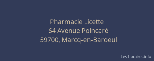 Pharmacie Licette