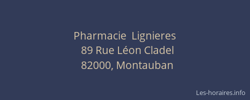 Pharmacie  Lignieres