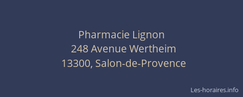 Pharmacie Lignon