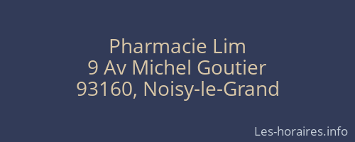 Pharmacie Lim