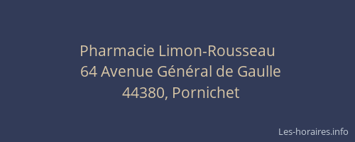 Pharmacie Limon-Rousseau