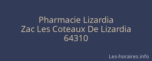 Pharmacie Lizardia