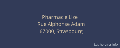 Pharmacie Lize