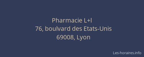 Pharmacie L+l