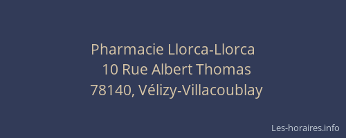 Pharmacie Llorca-Llorca