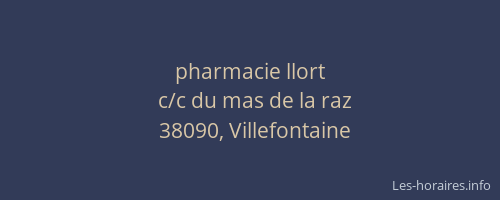 pharmacie llort