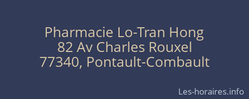 Pharmacie Lo-Tran Hong