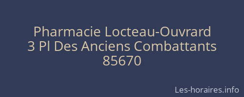 Pharmacie Locteau-Ouvrard