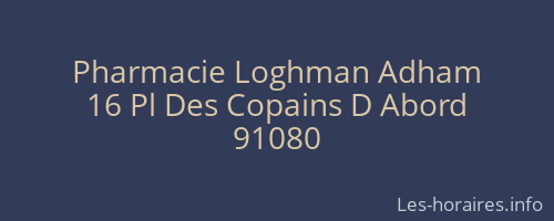 Pharmacie Loghman Adham