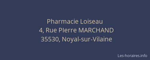 Pharmacie Loiseau