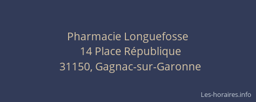 Pharmacie Longuefosse