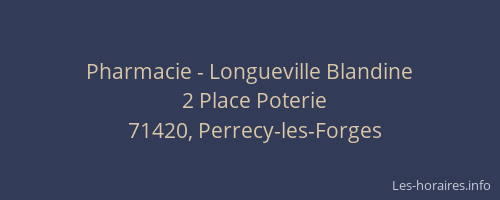 Pharmacie - Longueville Blandine