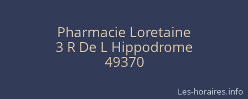 Pharmacie Loretaine