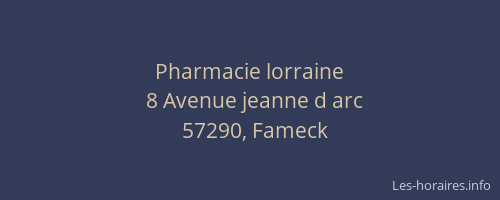 Pharmacie lorraine