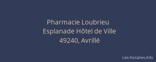 Pharmacie Loubrieu