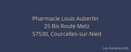 Pharmacie Louis Aubertin