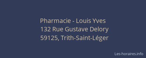Pharmacie - Louis Yves