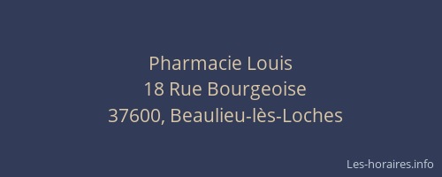 Pharmacie Louis